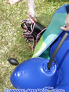Inflatable latex body bag, pic 13