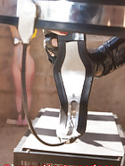 Slave education with chastity belt, pic 5